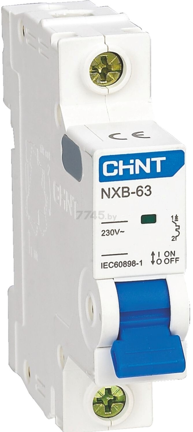 Автоматический выключатель CHINT NXB-63 1P 16A C 6кА (814014)